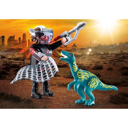Set 2 figurine dinozaur si cercetator